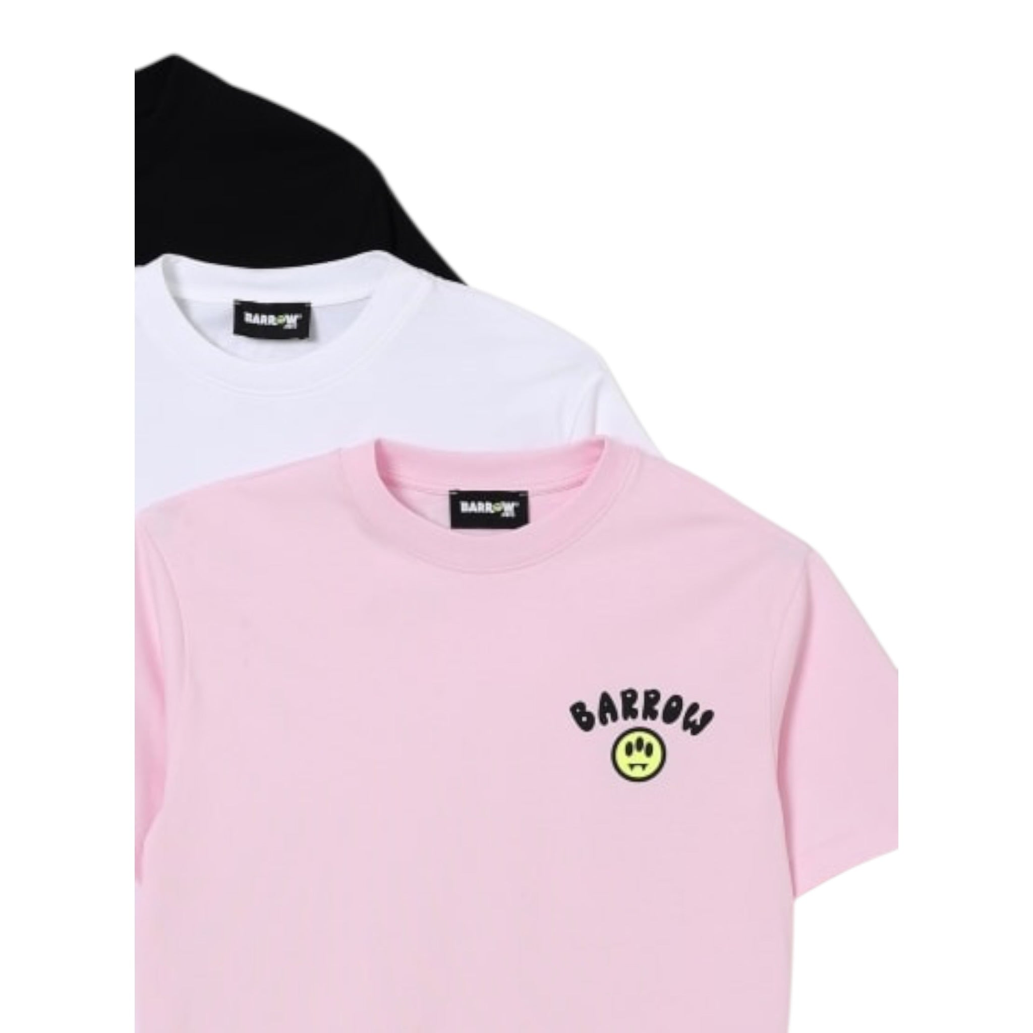 Barrow Kids Set 3 T-Shirt Tricolore Bianco per Bambino F5BKJUTH054 BIANCO BARROW KIDS 