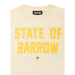 Barrow Kids T-Shirt Girocollo tinta unita con Stampa Panna per Bambino F5BKJUTH077 PANNA BARROW KIDS 