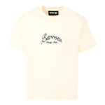 Barrow Kids T-Shirt Girocollo tinta unita con Stampe Crema per Bambino F5BKJUTH103 CREMA BARROW KIDS 