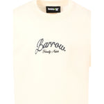 Barrow Kids T-Shirt Girocollo tinta unita con Stampe Crema per Bambino F5BKJUTH103 CREMA BARROW KIDS 