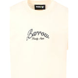 Barrow Kids T-Shirt Girocollo tinta unita con Stampe Crema per Bambino F5BKJUTH103 CREMA BARROW KIDS 