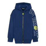 Barrow Kids Felpa con Zip E Cappuccio tinta unita Blu per Bambino F5BKJUZ049 BLU BARROW KIDS 