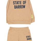 Barrow Kids Completo tinta unita 2Pz Felpa-Pantalone Beige per Neonato F5BKUNTP213X BEIGE BARROW KIDS 