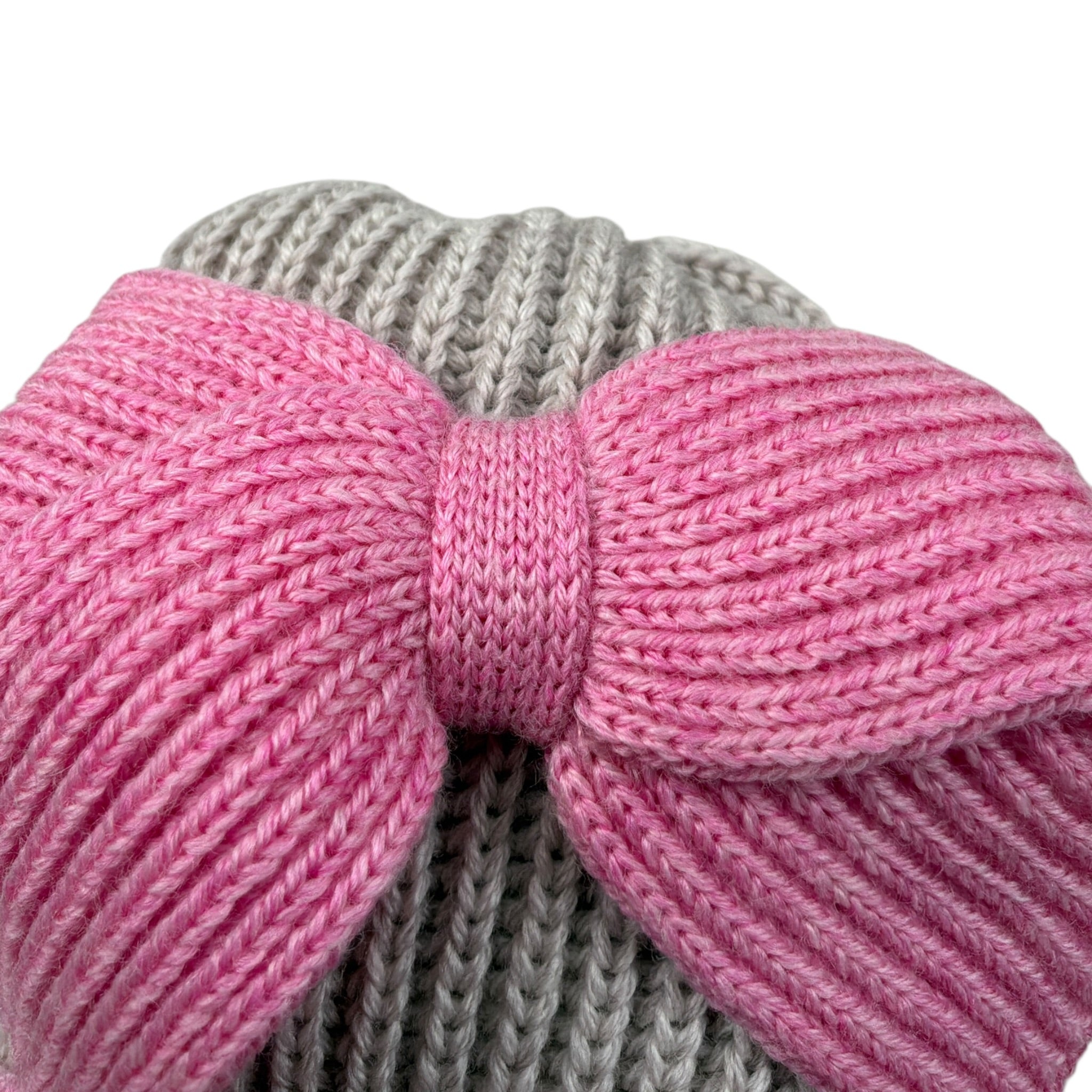 Bebe' Di Almy Cappello tinta unita con Fiocco Beige per Neonata CA77 BEIGE BEBE' DI ALMY 