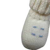 Bebe' Di Almy Babbucce tinta unita con Ricami Panna per Neonato SC12 PANNA BEBE' DI ALMY 