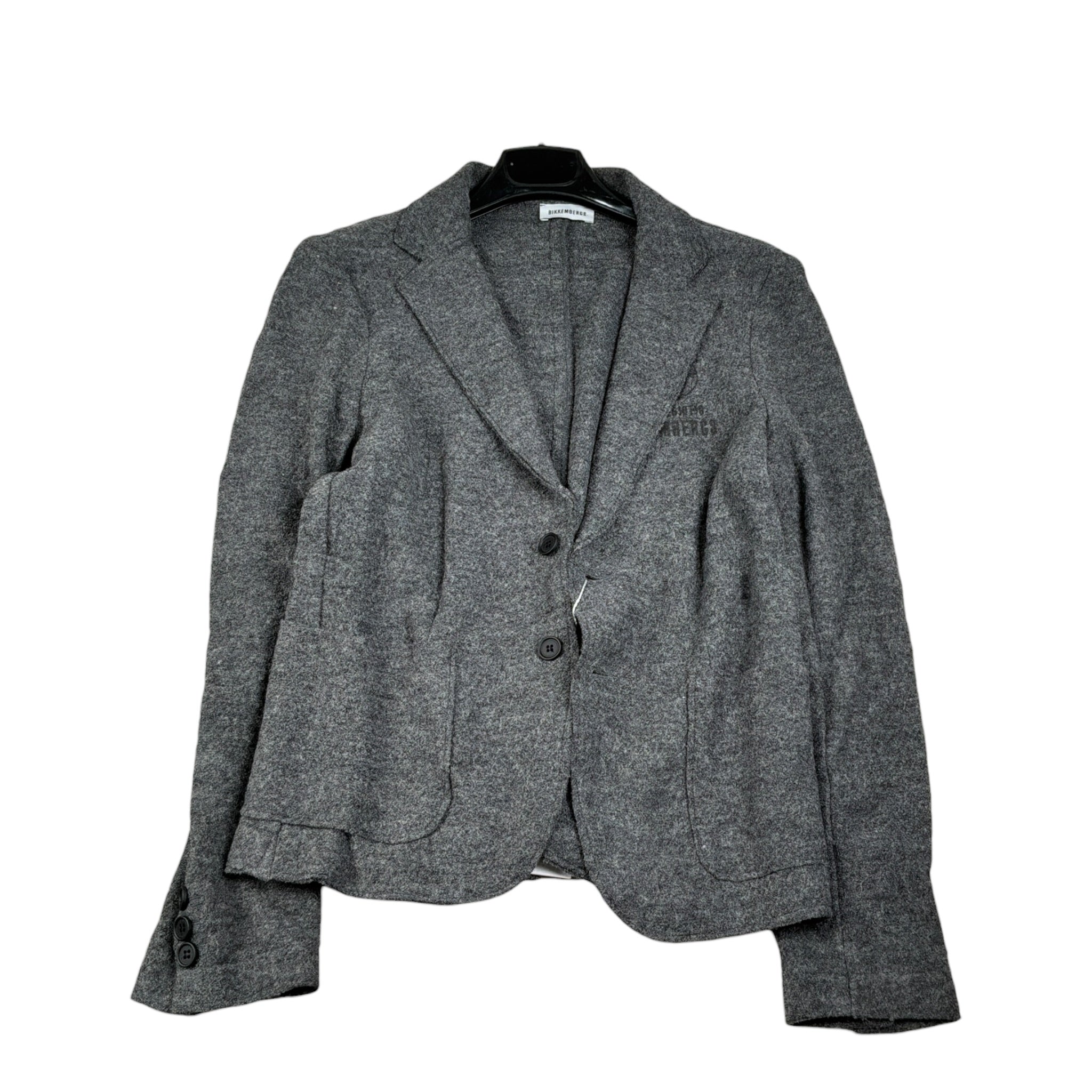 Bikkembergs Giacca tinta unita con Logo Grigio per Bambino BK0544 GRIGIO BiKKEMBERGS 