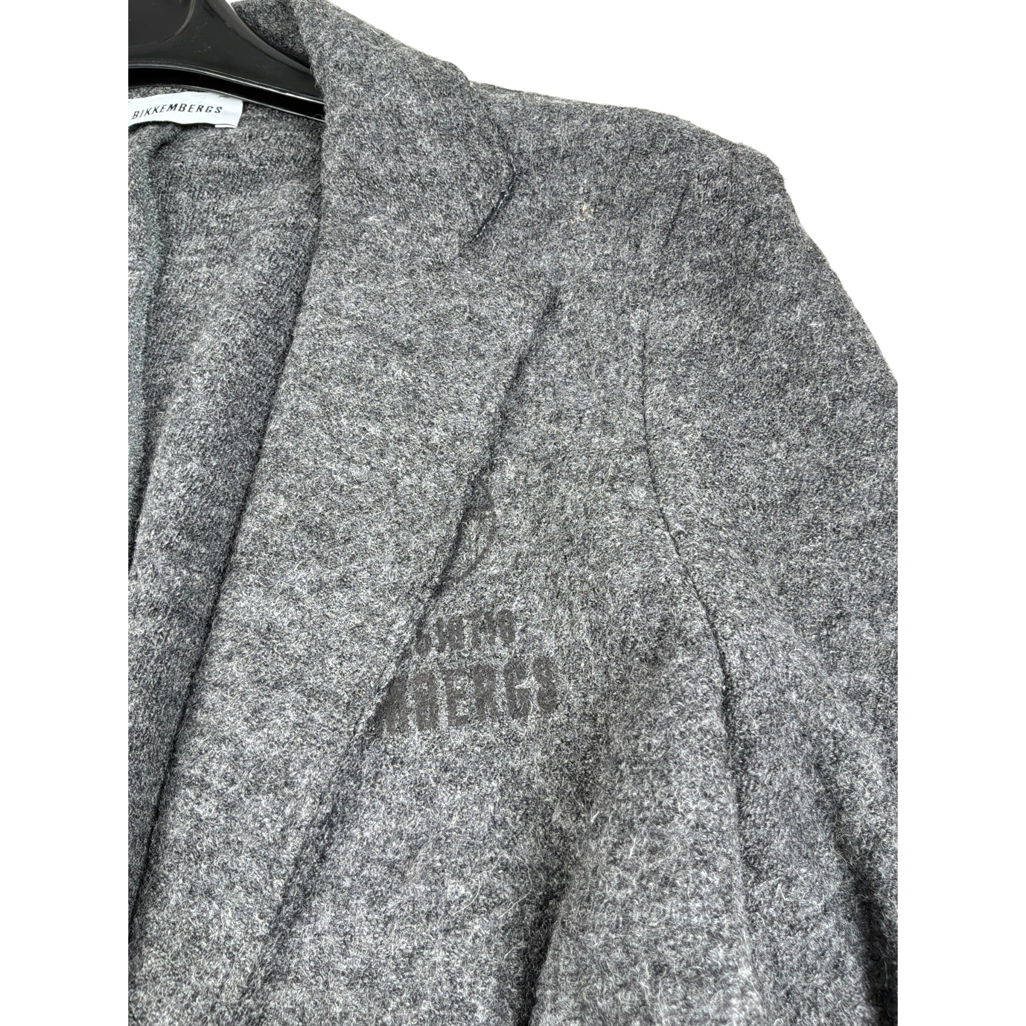 Bikkembergs Giacca tinta unita con Logo Grigio per Bambino BK0544 GRIGIO BiKKEMBERGS 