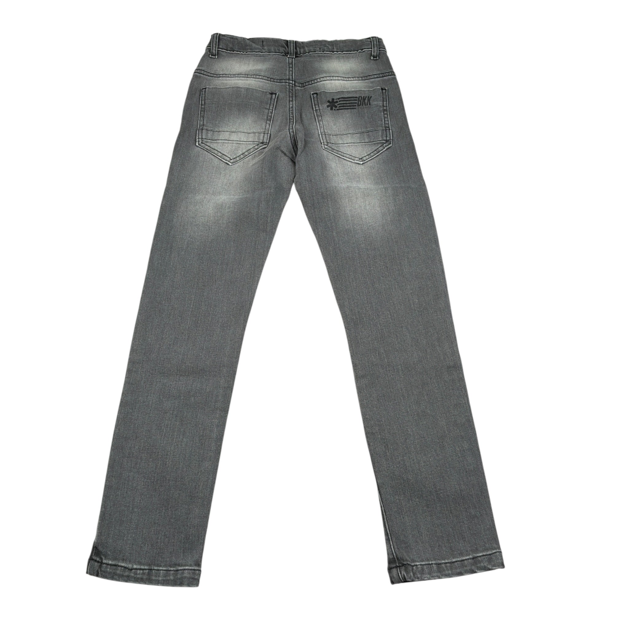 Bikkembergs Jeans tinta unita con Girovita Regolabile Grigio per Bambino BK1870 GRIGIO BiKKEMBERGS 