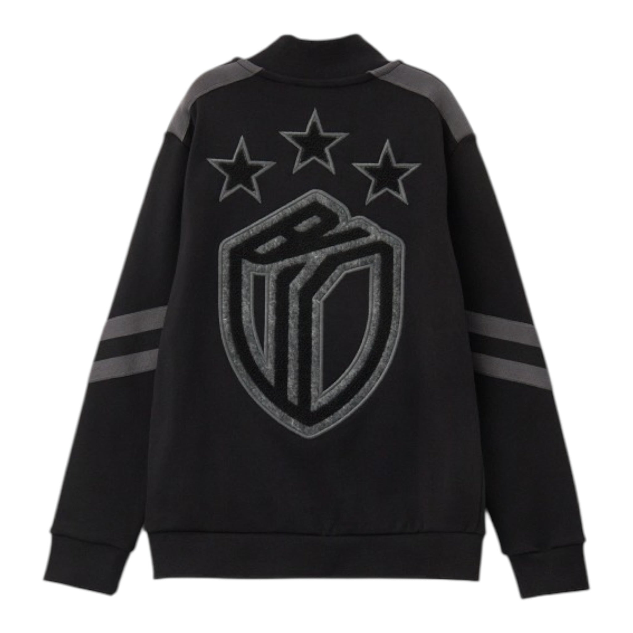 Bikkembergs Completo 2Pz Felpa tinta unita con Zip-Pantalone Nero per Bambino BK3248 NERO BiKKEMBERGS 