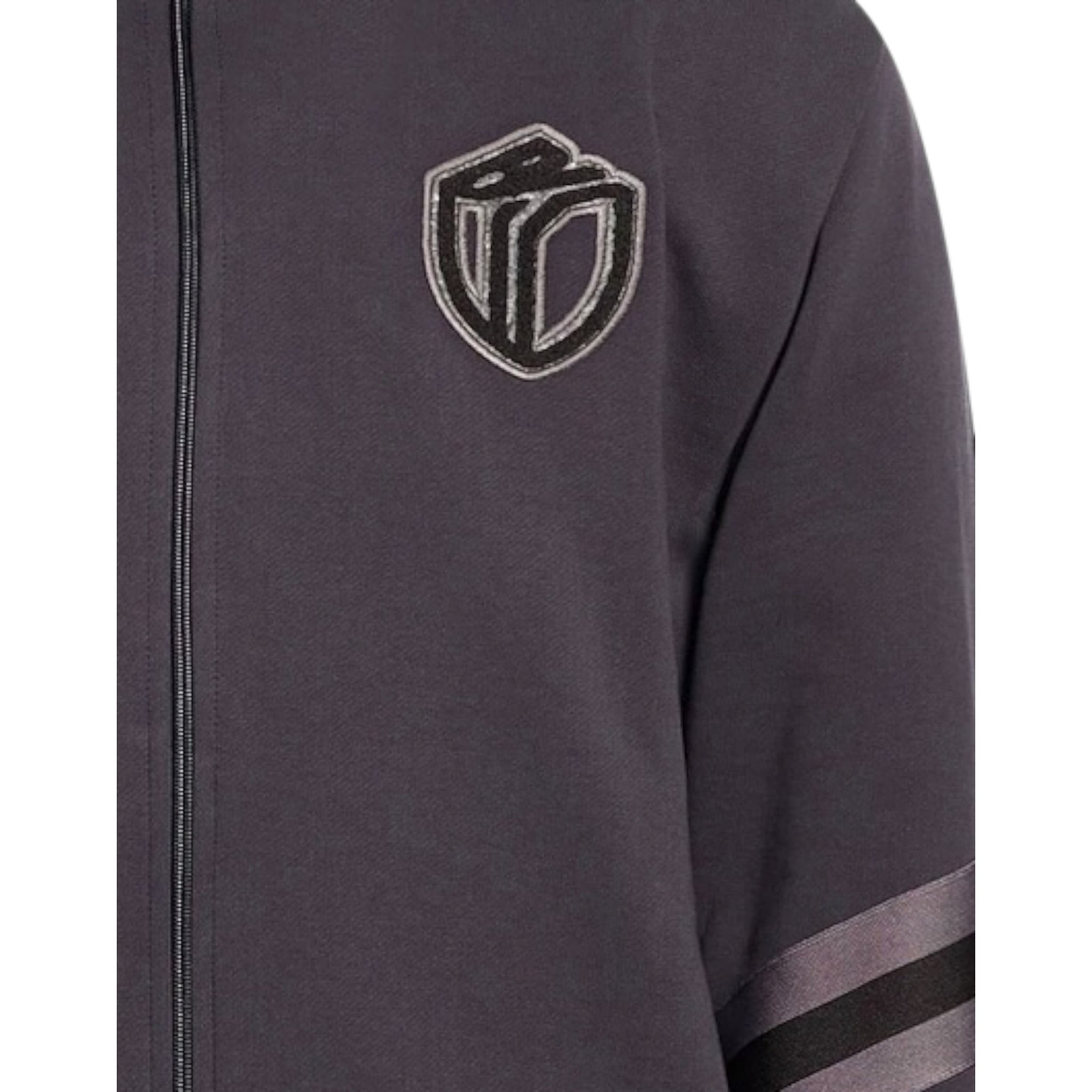 Bikkembergs Completo 2Pz Felpa tinta unita con Zip-Pantalone Nero per Bambino BK3248 NERO BiKKEMBERGS 