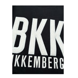 Bikkembergs Felpa Chiusa Girocollo tinta unita con Logo Nero per Bambino BK3306 NERO BiKKEMBERGS 