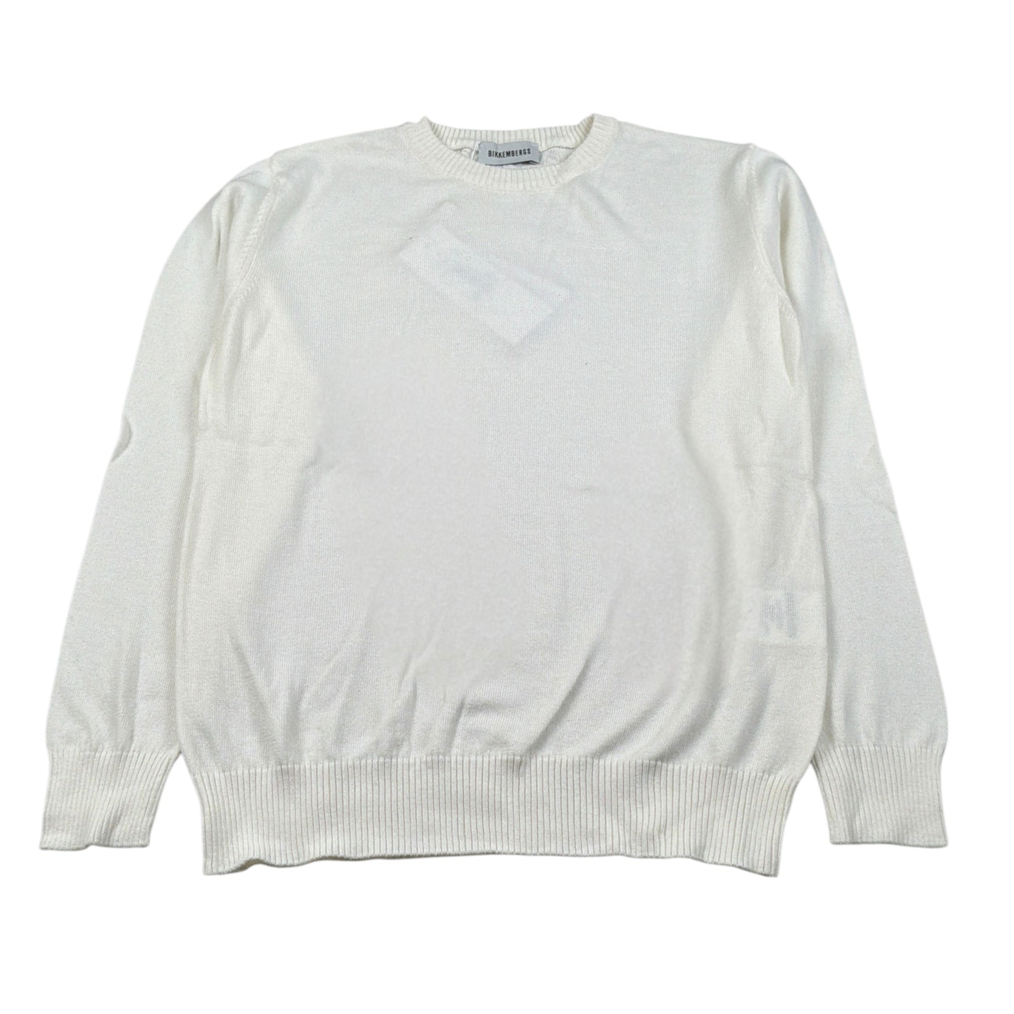 Bikkembergs Maglia Girocollo tinta unita Panna per Bambino BK3572 PANNA BiKKEMBERGS 