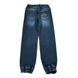 Bikkembergs Jeans tinta unita con Elastico In Vita Blu per Bambino BK3612 BLU BiKKEMBERGS 