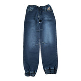Bikkembergs Jeans tinta unita con Elastico In Vita Blu per Bambino BK3612 BLU BiKKEMBERGS 