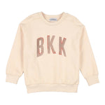 Bikkembergs Felpa Chiusa Girocollo tinta unita con Stapa Panna per Bambino BK3633 PANNA BiKKEMBERGS 