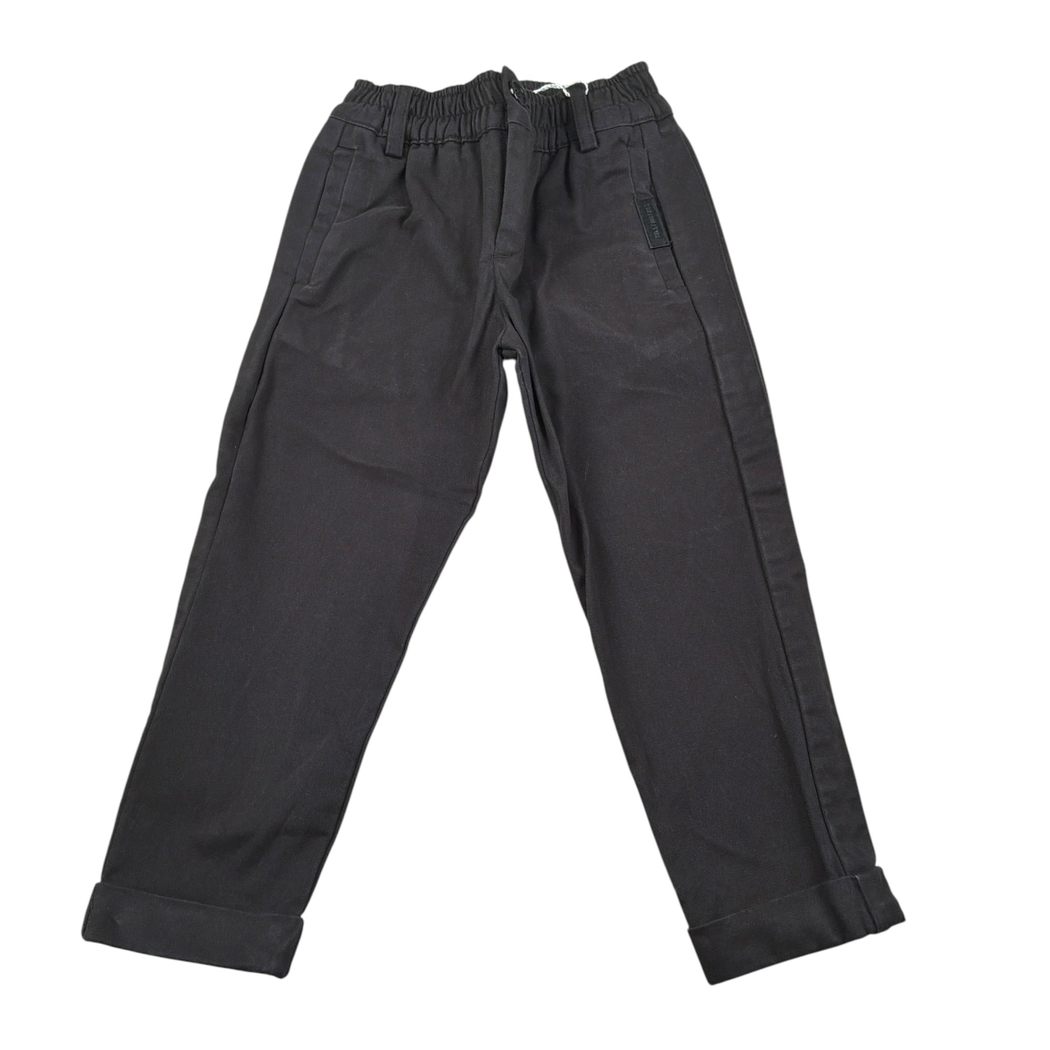 Bikkembergs Pantalone tinta unita con Elastico In Vita Nero per Bambino BK3706 NERO BiKKEMBERGS 