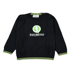 Bikkembergs Maglia tinta unita con Stampa Nero per Neonato BK3803 NERO BiKKEMBERGS 