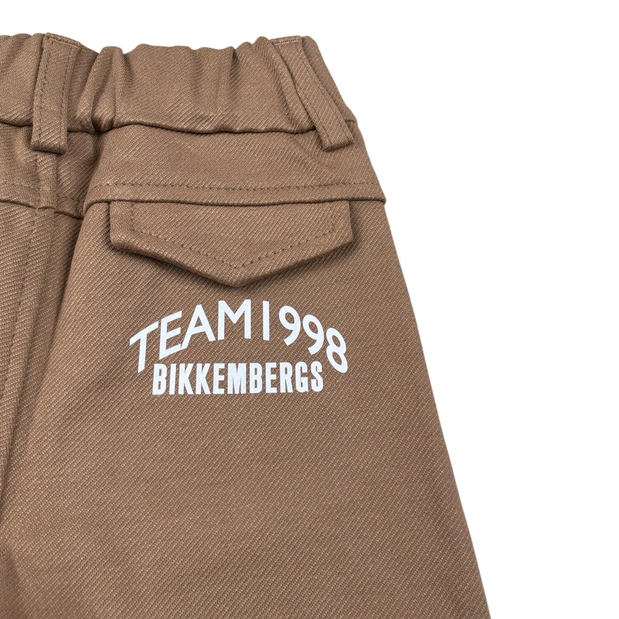 Bikkembergs Pantalone tinta unita con Elastico In Vita Cammello per Neonato BK3822 CAMMELLO BiKKEMBERGS 