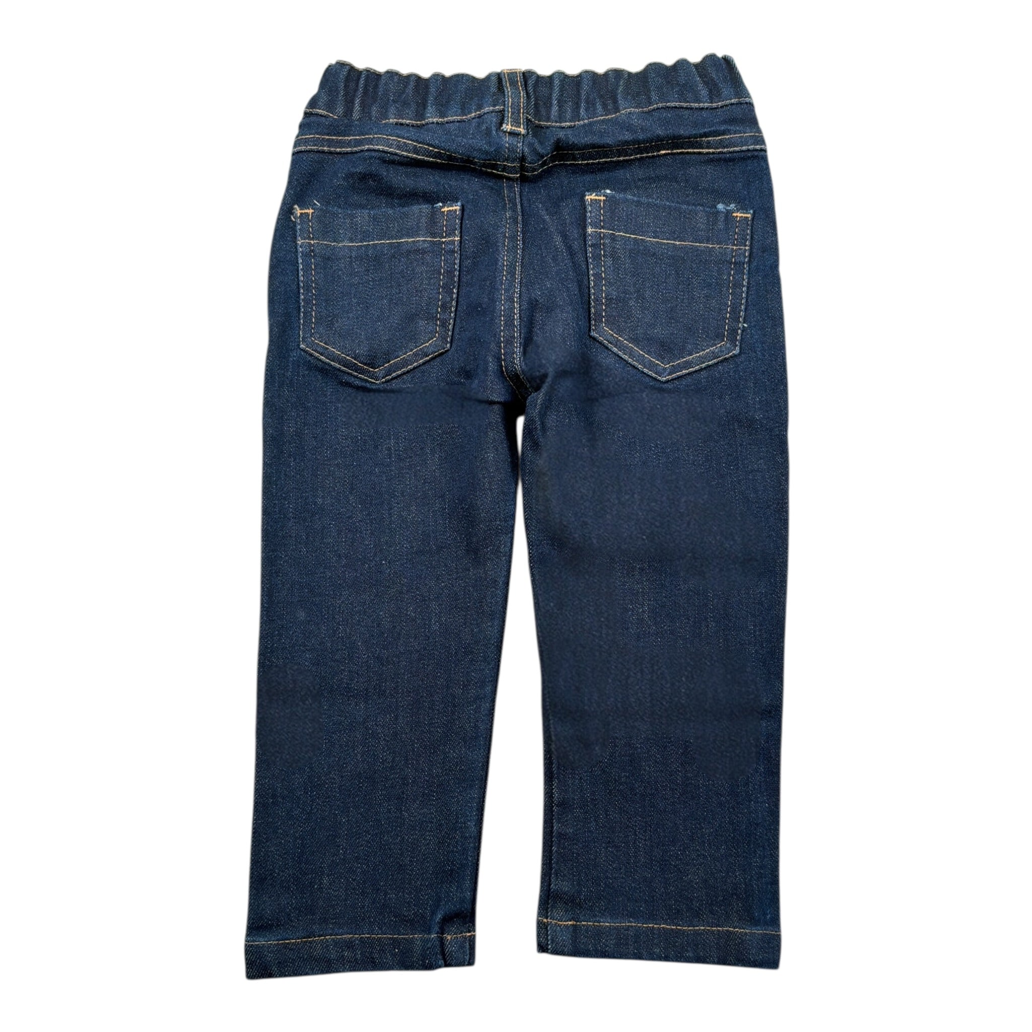Bikkembergs Jeans tinta unita con Elastico In Vita Blu per Neonato BK3837 BLU BiKKEMBERGS 