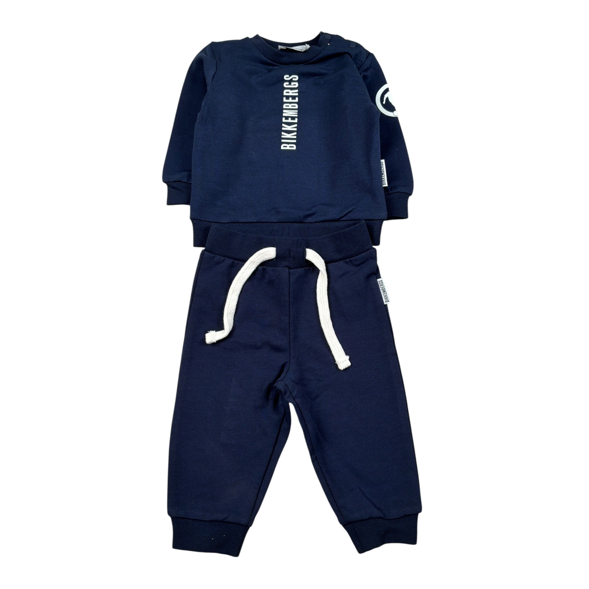 Bikkembergs Completo 2Pz Felpa-Pantalone Modello Tuta Blu per Bambino BK3866J BLU BiKKEMBERGS 