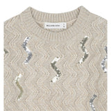 Billieblush Maglia Girocollo tinta unita con Paillettes Beige per Neonata 5U21382 BEIGE BillIEBLUSH 