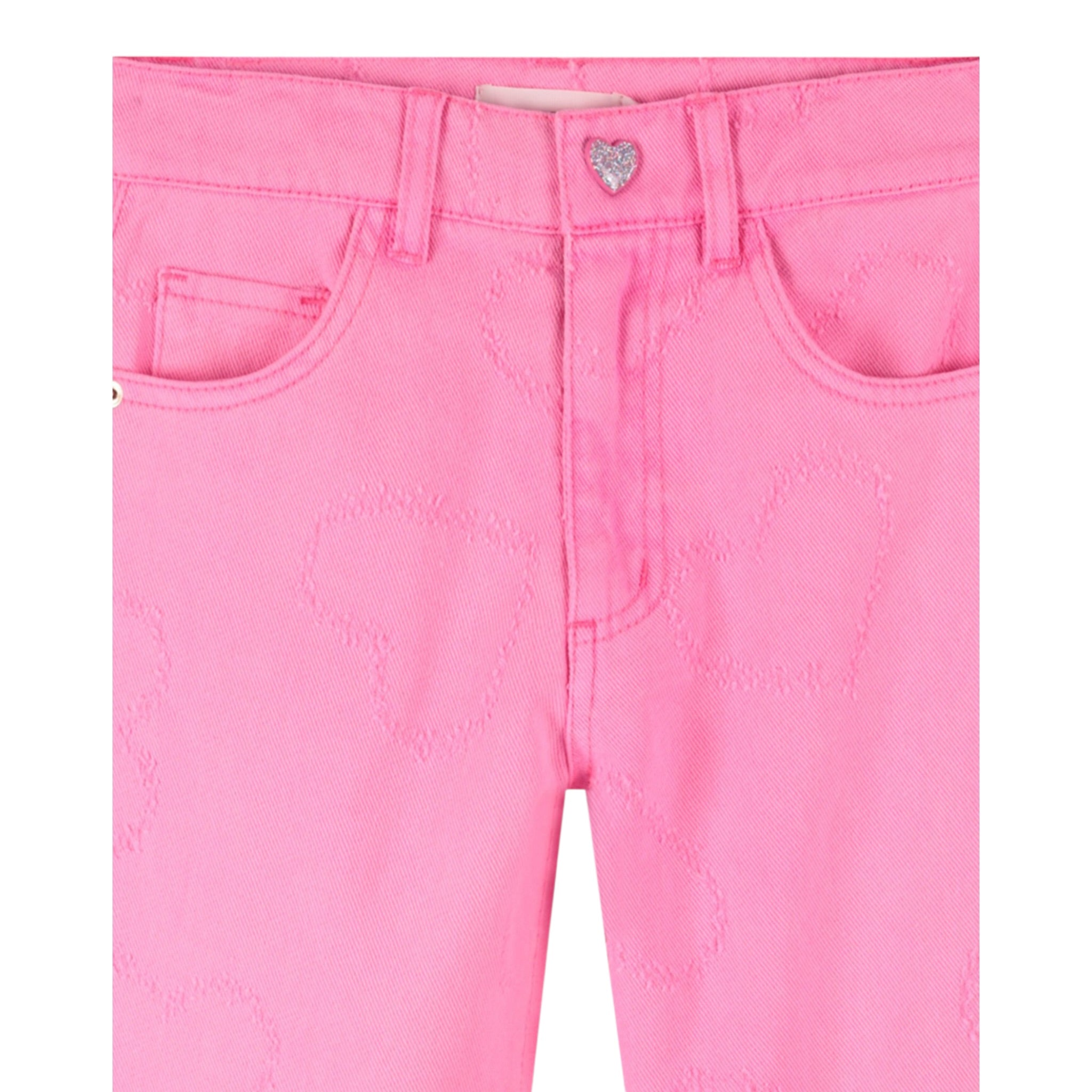 Billieblush Jeans tinta unita con Girovita Regolabile Rosa Fluo per Bambina TWILL ROSA FLUO BillIEBLUSH 