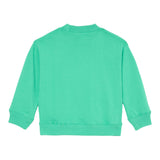 Billieblush Felpa Chiusa Girocollo tinta unita con Stampe Verde per Bambino U21162 VERDE BillIEBLUSH 