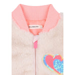 Billieblush Pelliccia tinta unita con Zip Rosa per Bambina U21251JX ROSA BillIEBLUSH 