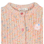 Billieblush Cardigan Multicolor con Applicazione Pesca per Bambina U21263 PESCA BillIEBLUSH 