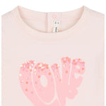 Billieblush Shirt Girocollo tinta unita con Stampa Rosa per Neonata U21266 ROSA BillIEBLUSH 