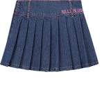 Billieblush Gonna In Denim tinta unita Blu per Bambina U21322 BLU BillIEBLUSH 