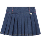 Billieblush Gonna In Denim tinta unita Blu per Bambina U21322 BLU BillIEBLUSH 