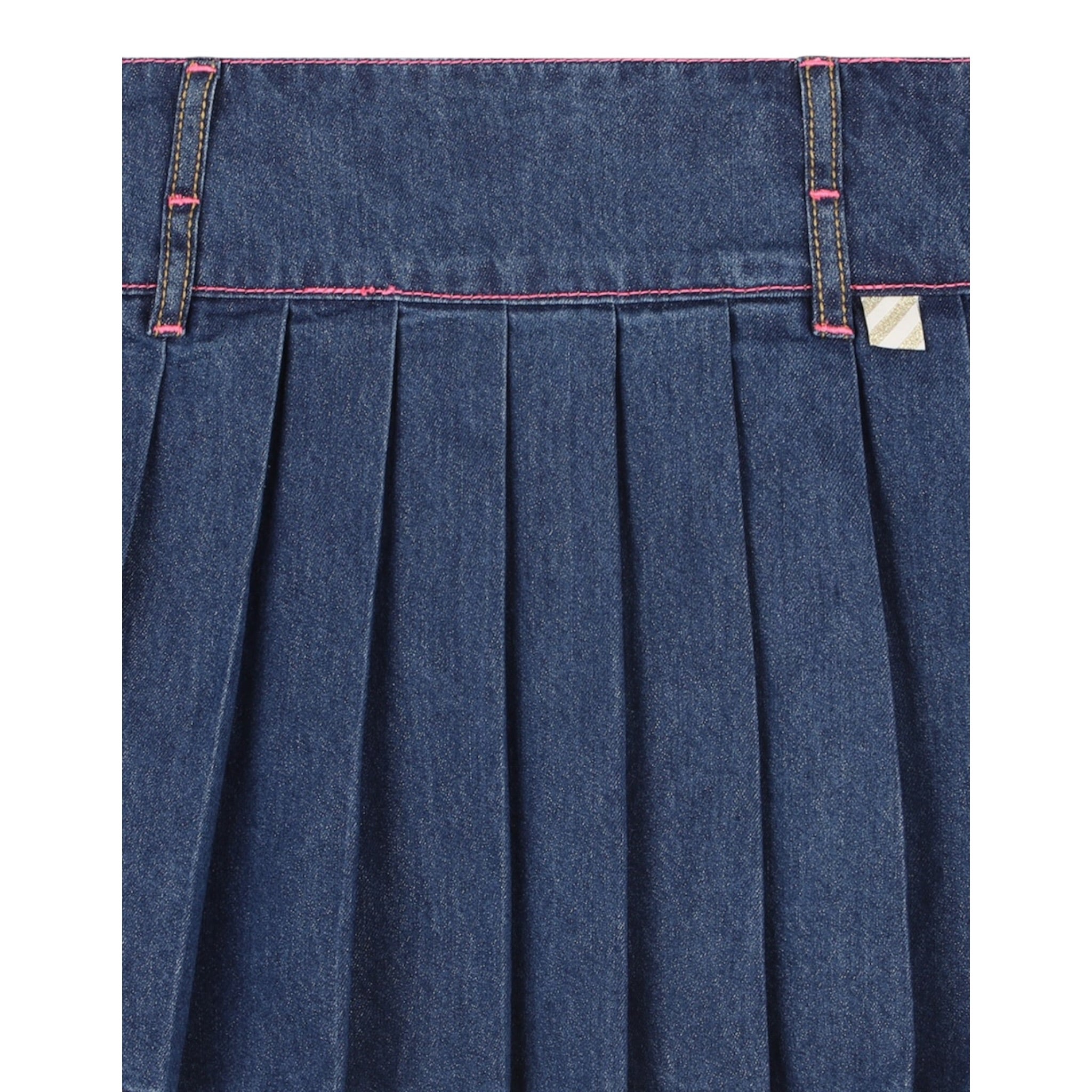 Billieblush Gonna In Denim tinta unita Blu per Bambina U21322 BLU BillIEBLUSH 