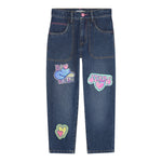 Billieblush Jeans tinta unita con Stampe Blu per Bambina U21327 BLU BillIEBLUSH 