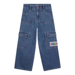 Billieblush Jeans tinta unita Modello Palazzo Blu per Bambina U21329 BLU BillIEBLUSH 