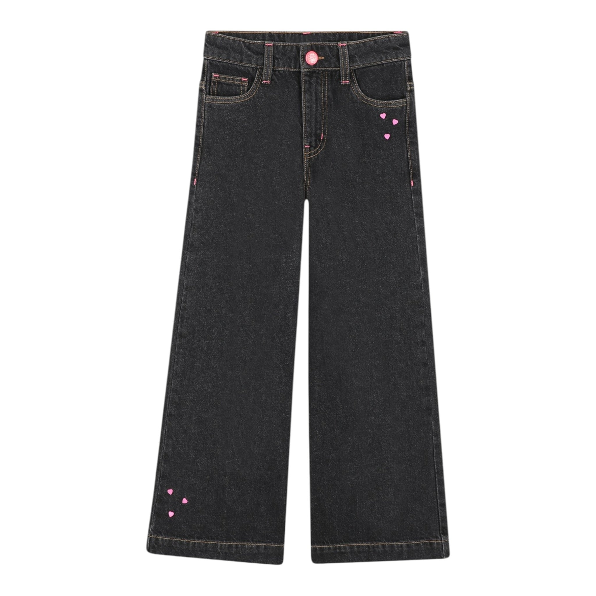 Billieblush Jeans tinta unita Modello Palazzo Nero per Bambina U21340 NERO BillIEBLUSH 