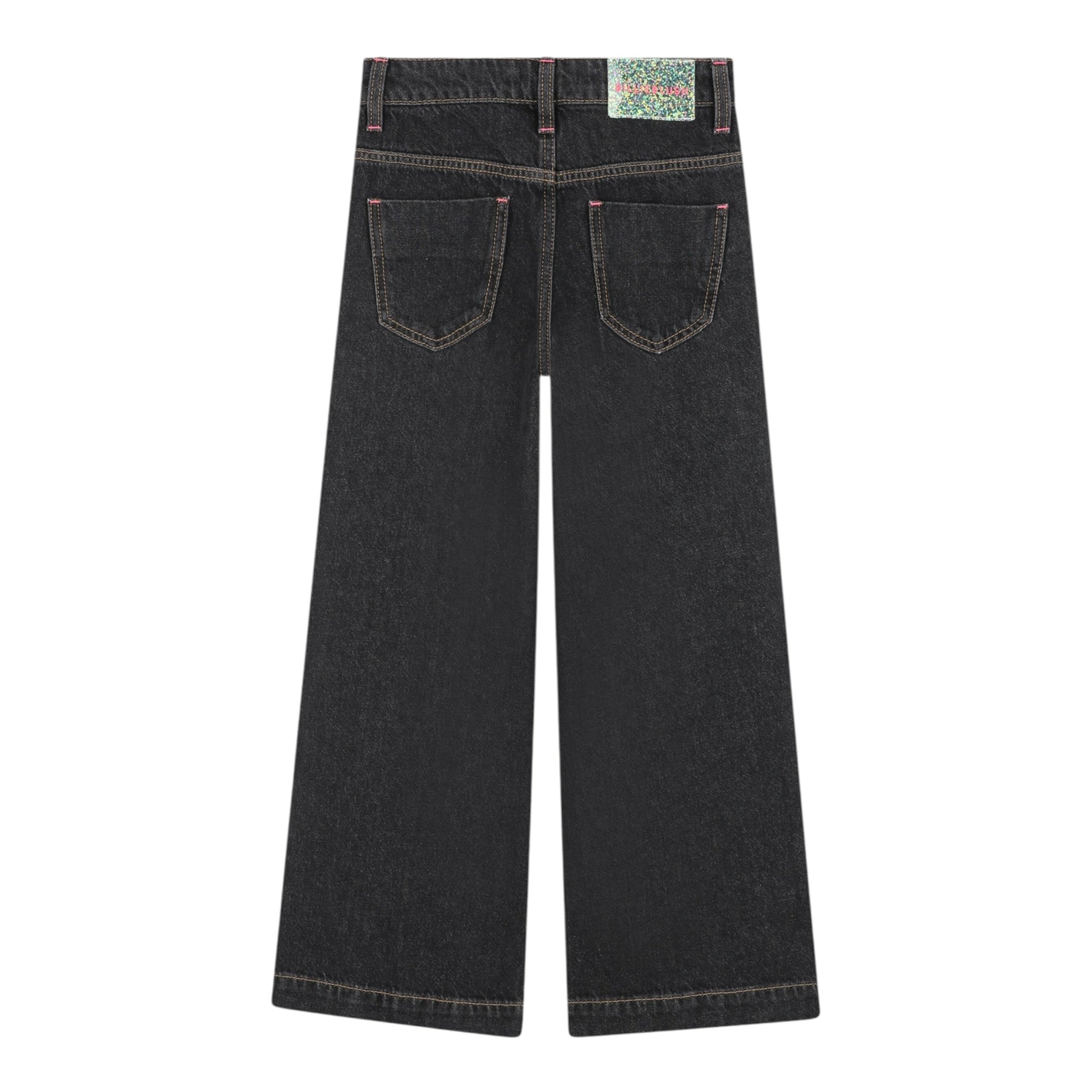 Billieblush Jeans tinta unita Modello Palazzo Nero per Bambina U21340 NERO BillIEBLUSH 