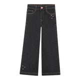 Billieblush Jeans tinta unita Modello Palazzo Nero per Bambina U21340X NERO BillIEBLUSH 