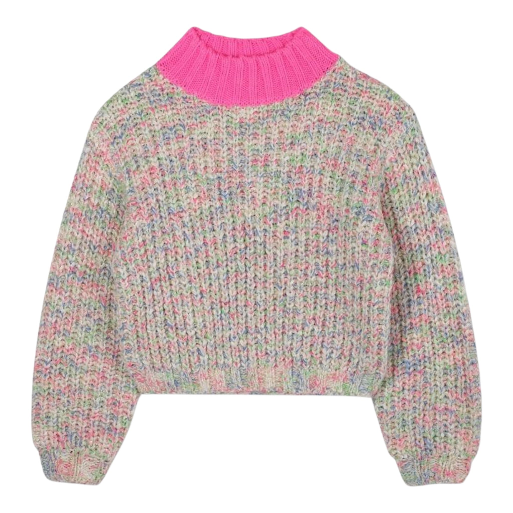 Billieblush Maglia Girocollo In Contrasto Multicolor per Neonata U21367 MULTICOLOR BillIEBLUSH 