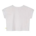Billieblush T-Shirt Girocollo Tinta Unia con Paillettes Bianco per Bambina U21416 BIANCO BillIEBLUSH 