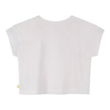 Billieblush T-Shirt Girocollo Tinta Unia con Paillettes Bianco per Bambina U21416 BIANCO BillIEBLUSH 