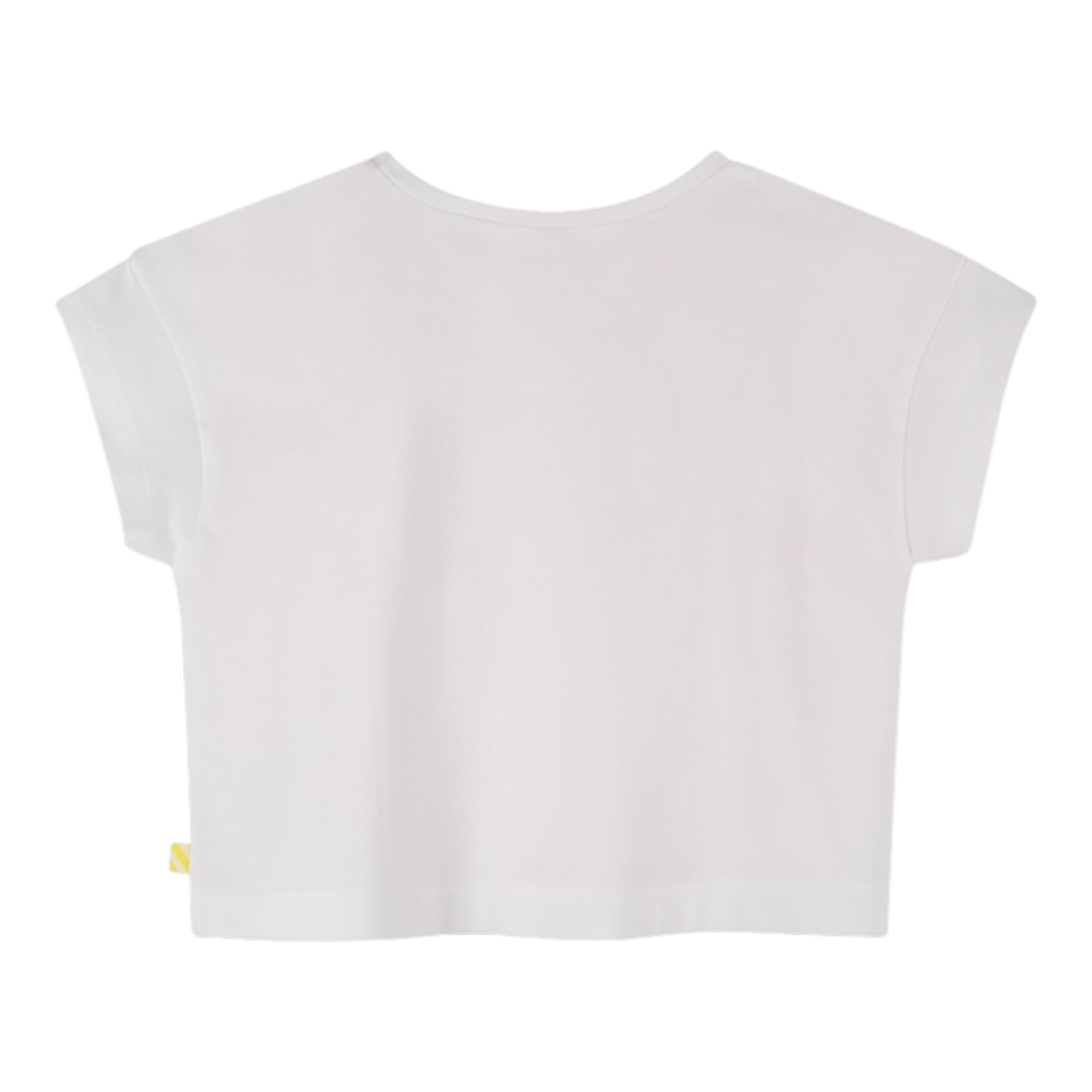 Billieblush T-Shirt Girocollo Tinta Unia con Paillettes Bianco per Bambina U21416 BIANCO BillIEBLUSH 