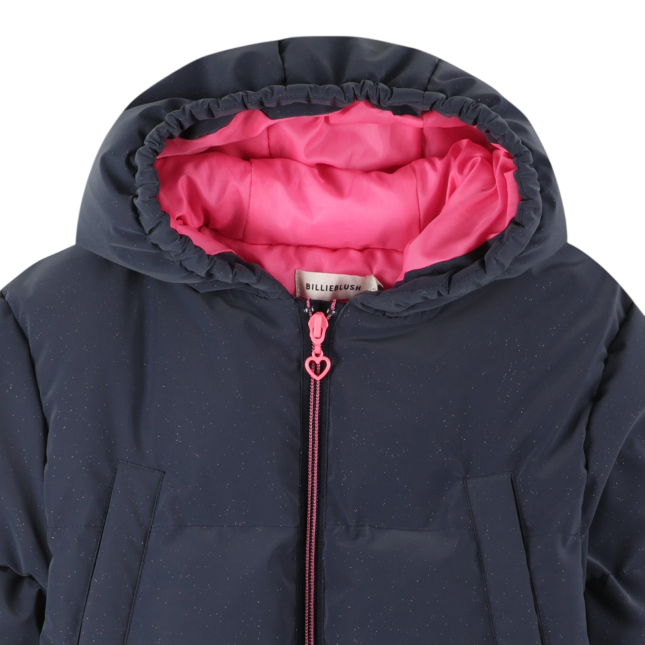Billieblush Giubbino tinta unita con Cappuccio Blu per Bambina U21597 BLU BillIEBLUSH 