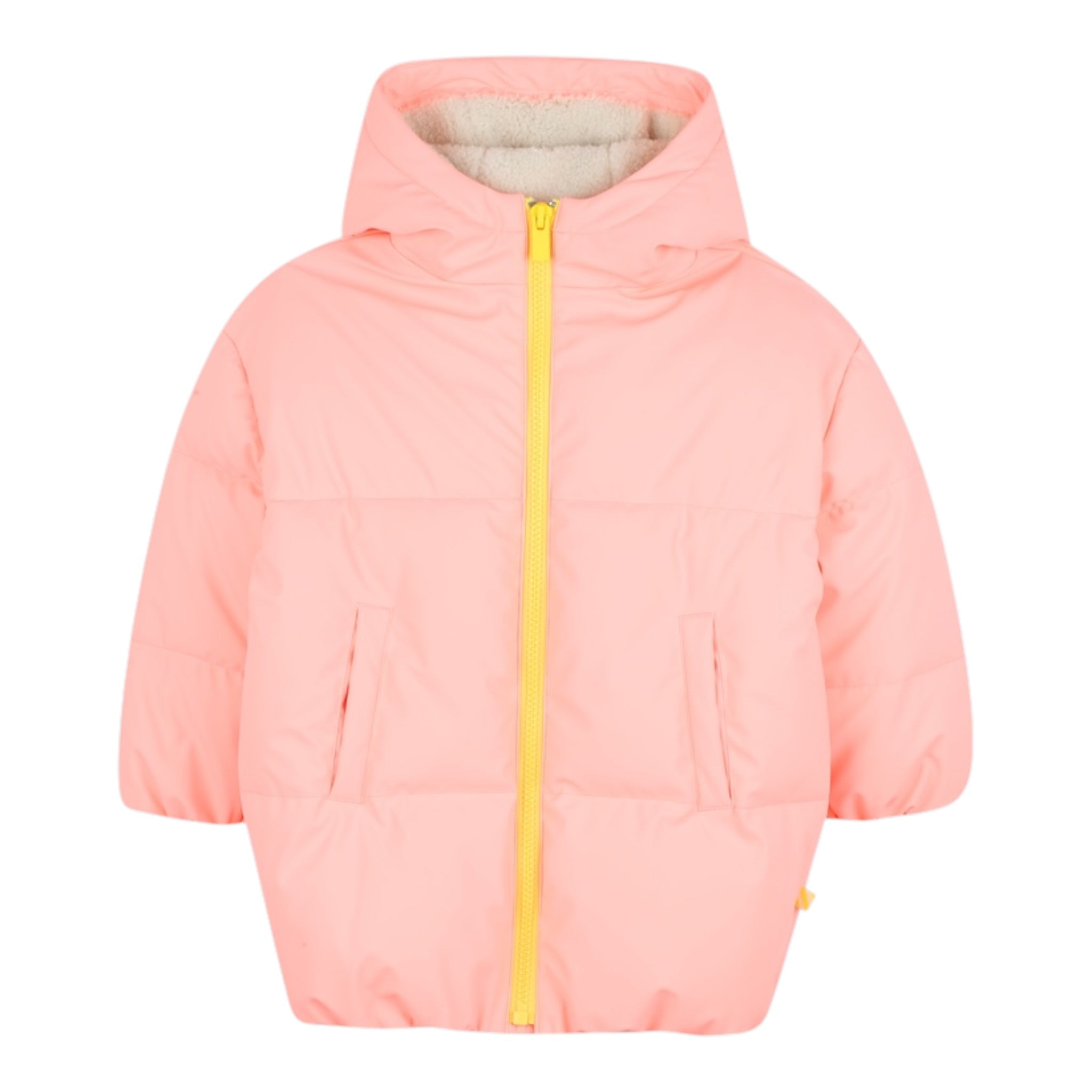 Billieblush Giubbino tinta unita con Cappuccio Pesca per Bambina U21602 PESCA BillIEBLUSH 