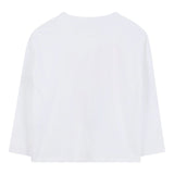 Billieblush Shirt Girocollo tinta unita con Stampa Bianco per Neonata U21637XX BIANCO BillIEBLUSH 