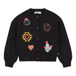 Billieblush Cardigan tinta unita con Ricami Grigio per Bambina U22389 GRIGIO BillIEBLUSH 