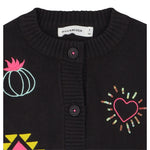 Billieblush Cardigan tinta unita con Ricami Grigio per Bambina U22389 GRIGIO BillIEBLUSH 
