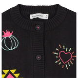 Billieblush Cardigan tinta unita con Ricami Grigio per Neonata U22389N GRIGIO BillIEBLUSH 