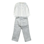 Bimbalo' Completo Cerimonia 3Pz Camicia-Pantalone-Papillon Bianco per Neonato 7455 BIANCO BIMBALO' 