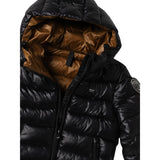 Blauer Giubbino tinta unita con Cappuccio Nero per Bambino 23WBLGC02214 NERO BLAUER 